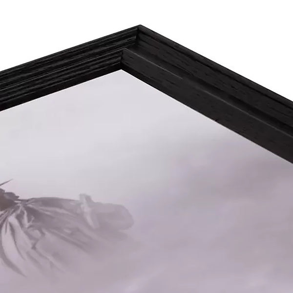 Economical Custom Size Black Wood Frame