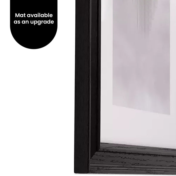 Economical Custom Size Black Wood Frame