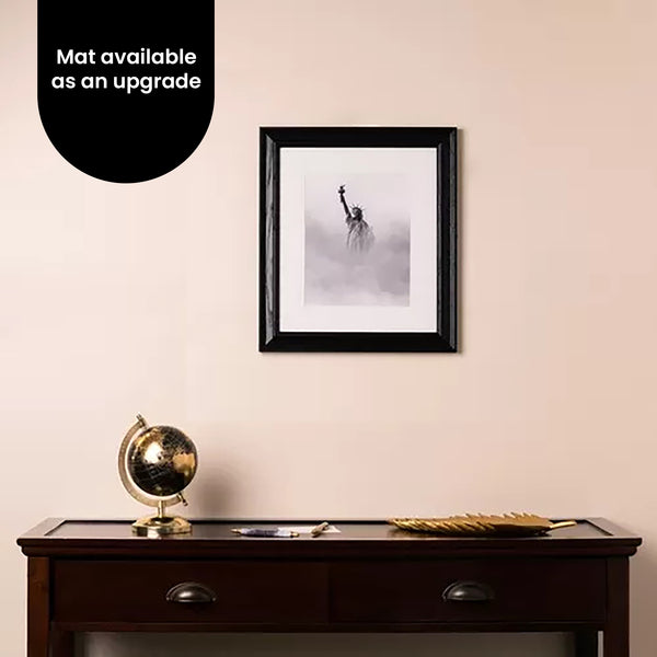 Economical Custom Size Black Wood Frame