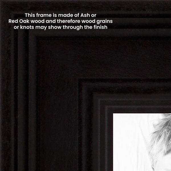 Economical Custom Size Black Wood Frame