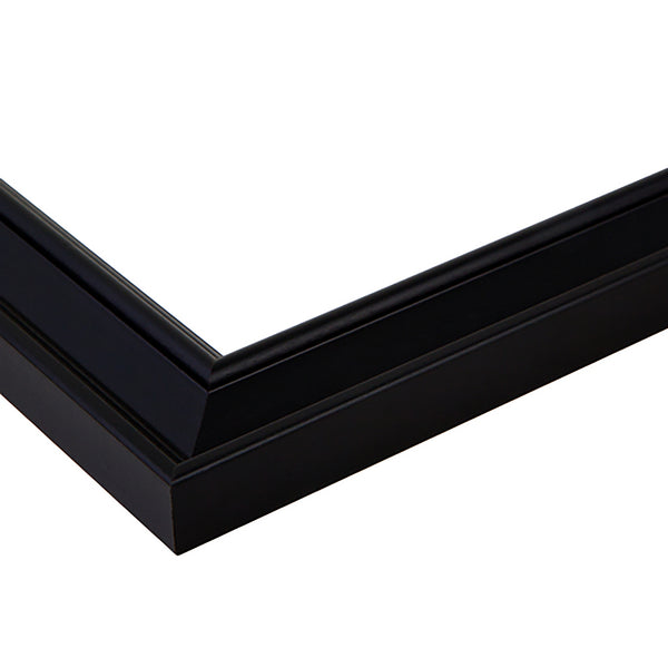 Economical Custom Size Black Wood Frame