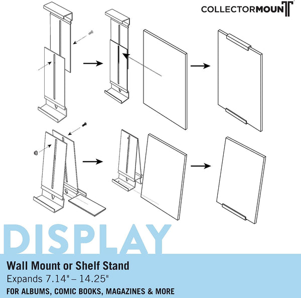 Record Album Wall Mount Frame or Table Top Display