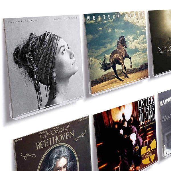 6 Pack Vinyl Record Shelf to hang and display LP album covers