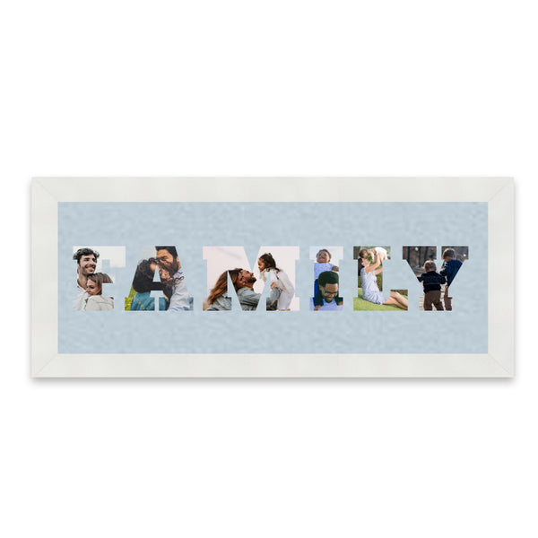 Personalized Picture Frame - Custom Picture Artwork Of Word, Name, Letter Photo Collage Of Your Choice